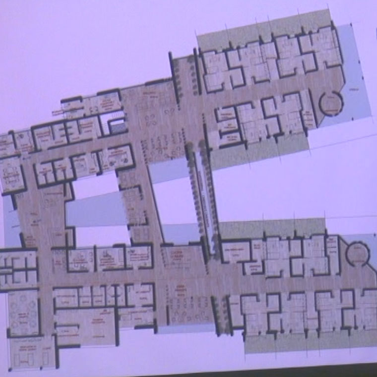 La piante del progetto Hospice
