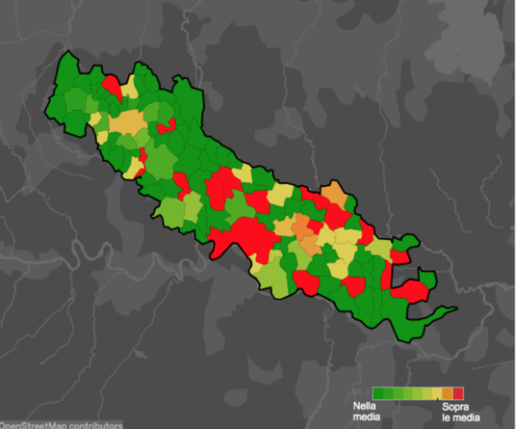 La cartina di Cremona fornita dalla stampa