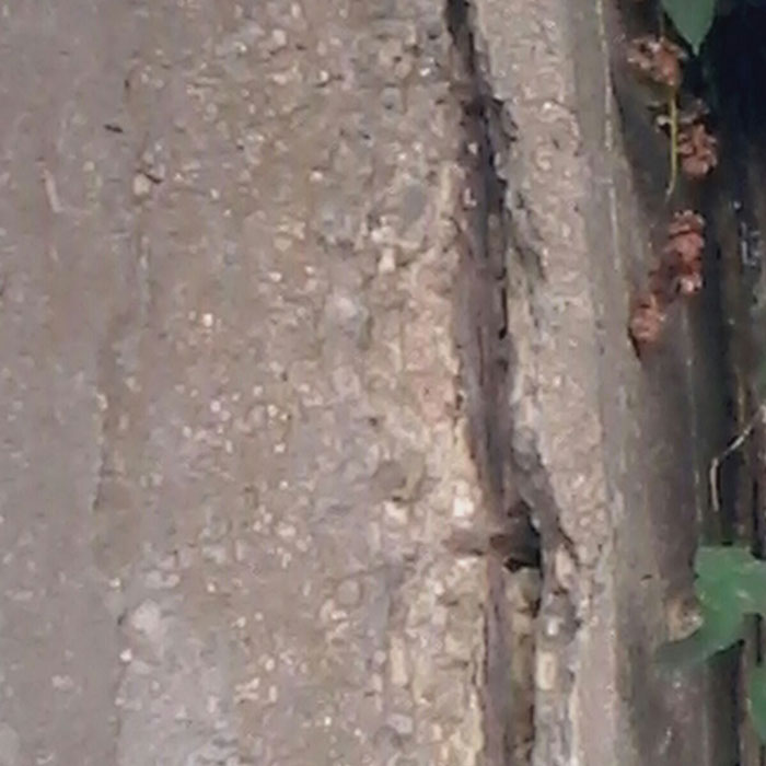Nella foto la crepa nel ponte ben visibile